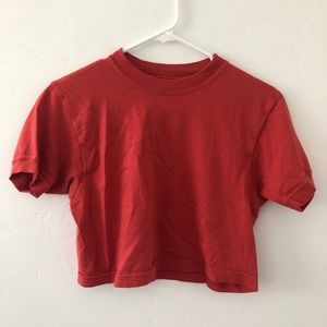 Urban Renewal basic red crop tee